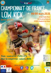 Low kick 8 mars 2020 championnat de france